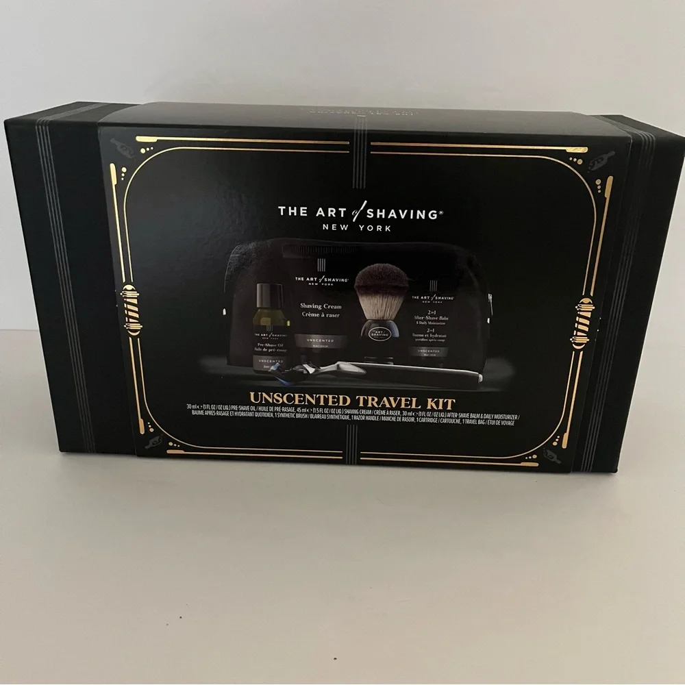 The Art Of Shaving Unscented Travel Kit Gift Set NEW